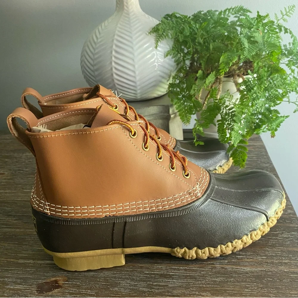 L.L. Bean Mens 10 6” Bean Duck Boots Hunting Fishing Camping‎ Outdoors Tan Brown